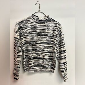 Nine West Striped Knit in Black and Cream